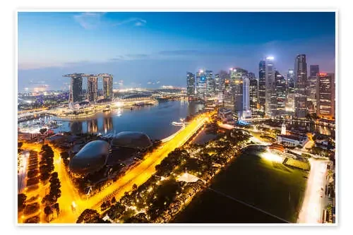 Horizonte de Singapur por la mañana de Matteo Colombo