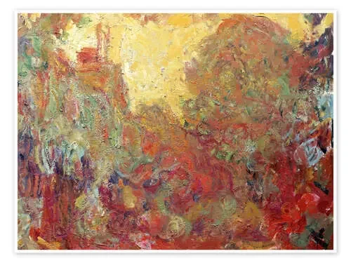 House in Giverny, composition in red de Claude Monet ARTOTHEK