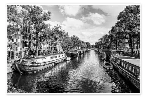 Houseboats on the Brouwersgracht in Amsterdam de Dieterich Fotografie