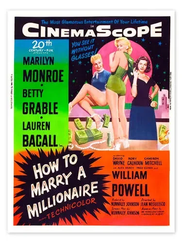 HOW TO MARRY A MILLIONAIRE, Betty Grable, Marilyn Monroe, Lauren Bacall Everett Collection