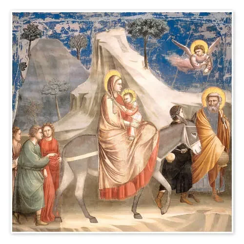 Huida a Egipto de Giotto di Bondone akg-images