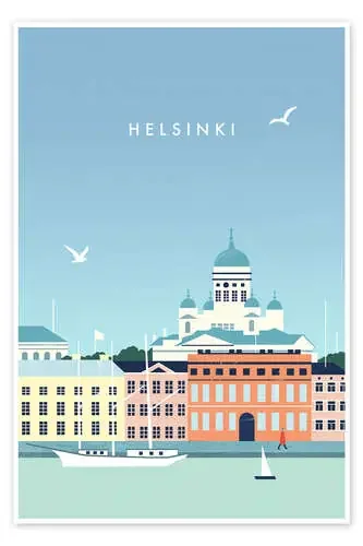 Illustration of Helsinki de Katinka Reinke