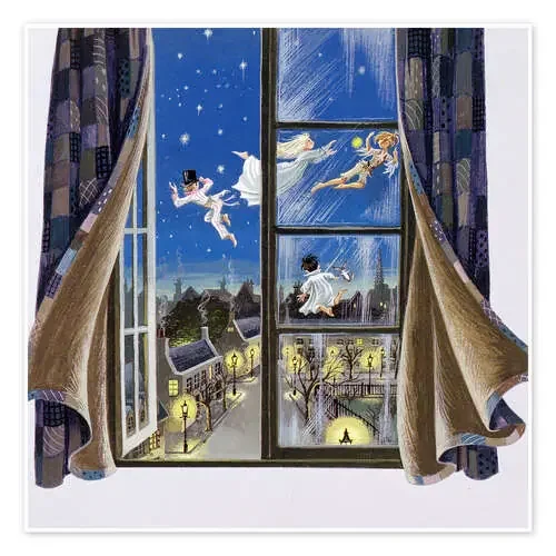 Ilustración de Peter Pan de Anne Grahame Johnstone Bridgeman Images