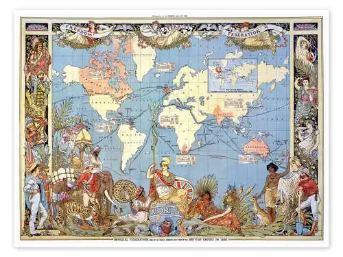 Imperio británico alrededor de 1886 Granger Collection