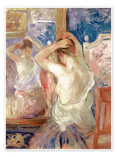 In front of the mirror de Berthe Morisot Master Collection
