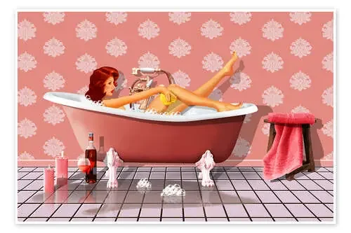 In the bathtub – bathing de Monika Jüngling