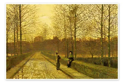 In the Golden Gloaming, 1883 de John Atkinson Grimshaw Bridgeman Images