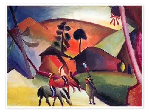 Indios a caballo de August Macke ARTOTHEK