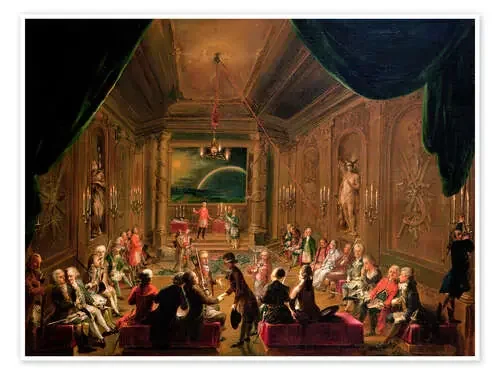 Initiation ceremony in a Viennese Masonic Lodge de Ignaz Unterberger Bridgeman Images