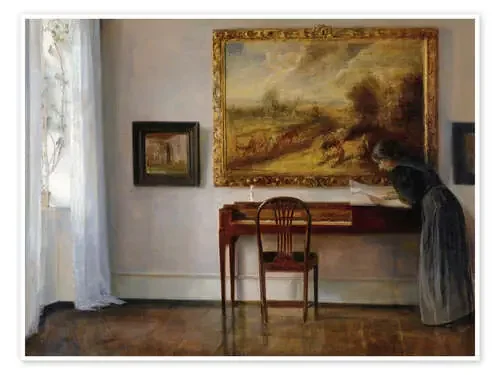Interior con pinturas de Carl Holsøe Master Collection