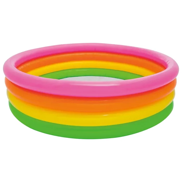 Intex Piscina inflable con 4 anillos Sunset 168×46 cm