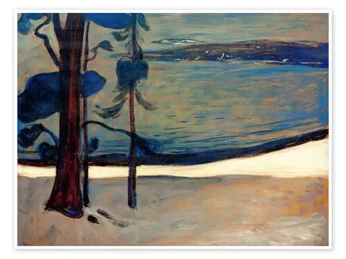 Invierno en la playa del norte de Edvard Munch Master Collection