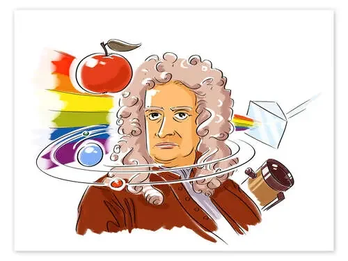 Isaac Newton, físico inglés. de Harald Ritsch Science Photo Library