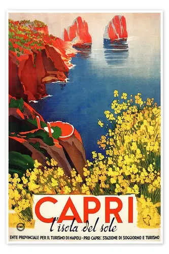 Italy – Capri, the Island of the Sun de Vintage Travel Collection