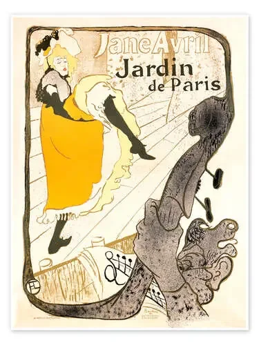 Jane Avril de Henri de Toulouse-Lautrec Master Collection