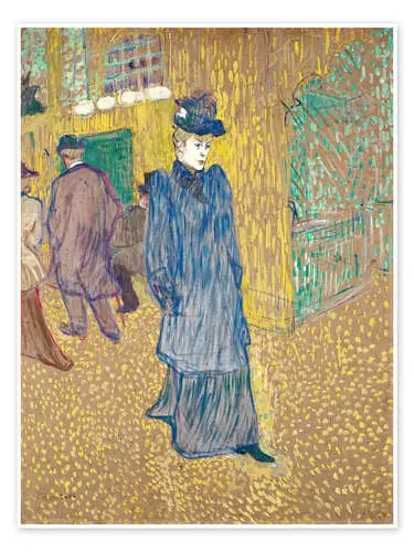 Jane Avril sortant du Cabaret de Henri de Toulouse-Lautrec Master Collection