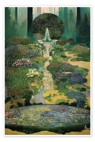 Jardín de hadas con fuente de Mariusz Flont