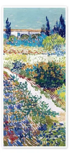 Jardín en Arles (detalle) de Vincent van Gogh Master Collection