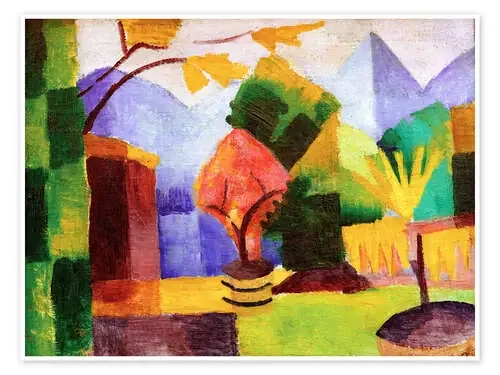 Jardín en el lago de Thun de August Macke akg-images