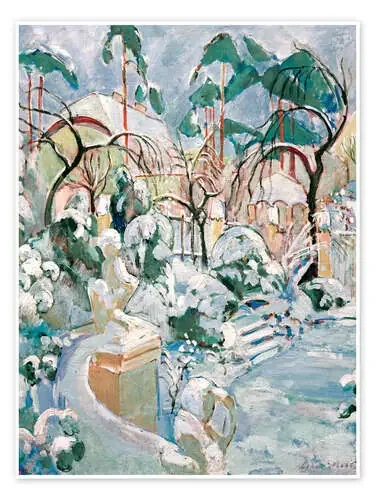Jardín en la nieve de Oskar Moll akg-images