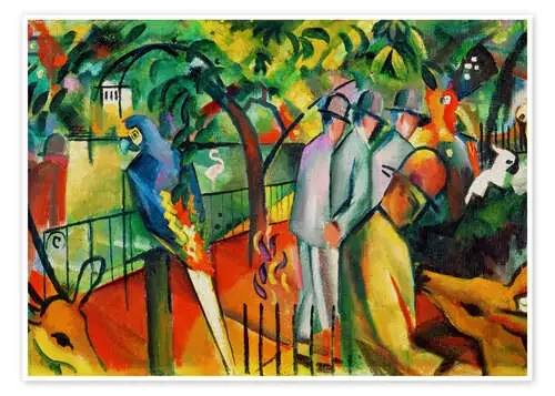 Jardín Zoológico I de August Macke Master Collection