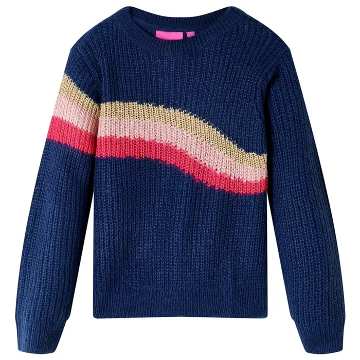 Jersey de punto infantil azul marino 104