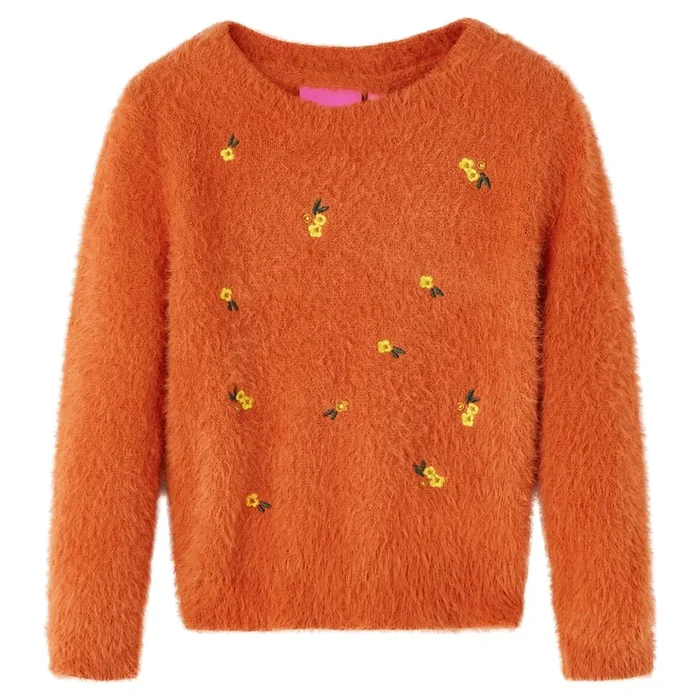 Jersey de punto infantil naranja 104