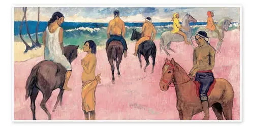 Jinetes en la playa de Paul Gauguin Master Collection