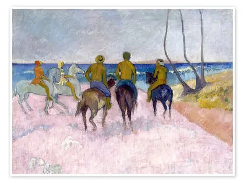 Jinetes en la playa de Paul Gauguin Master Collection