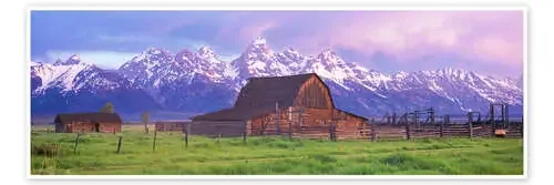 John Moulton Barn, Wyoming, USA Panoramic Images