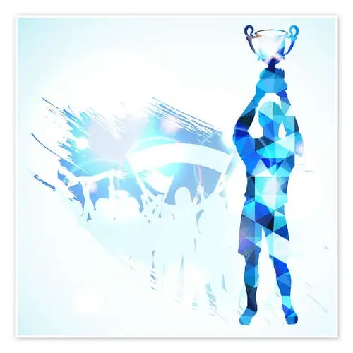 Jugador de fútbol, versión azul de TAlex