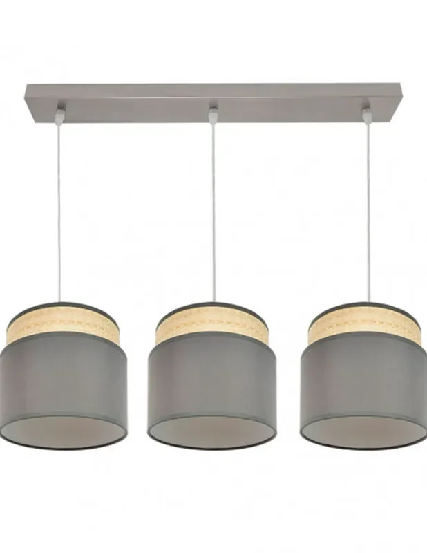 Kandy Lámpara de Techo Lineal Gris Fabrilamp