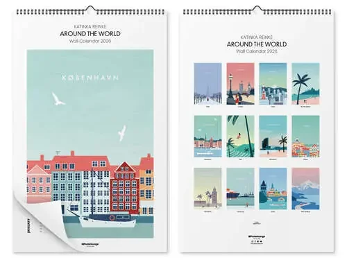 Katinka Reinke art calendar – Around The World 2026 de Katinka Reinke