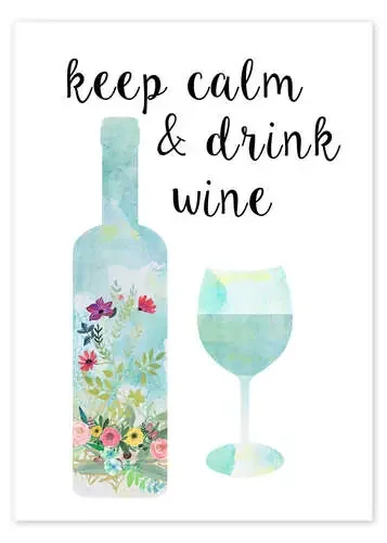 Keep calm & drink wine de GreenNest