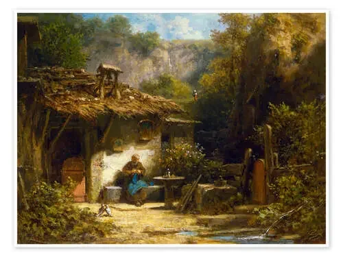 Knitting Hermit de Carl Spitzweg ARTOTHEK
