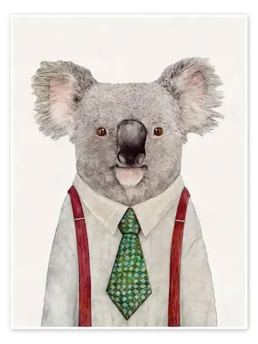 Koala con una corbata de Animal Crew
