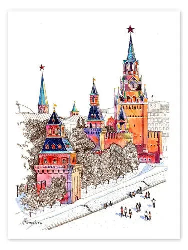 Kremlin, Red Square, Moscow de Anastasia Mamoshina