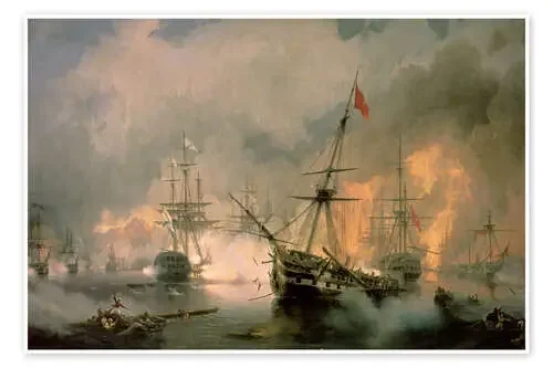 La batalla de navarino de Ivan Konstantinovich Aivazovsky Bridgeman Images