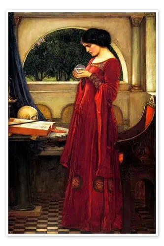 La bola de cristal de John William Waterhouse Master Collection