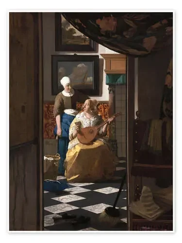La carta de amor de Jan Vermeer Master Collection