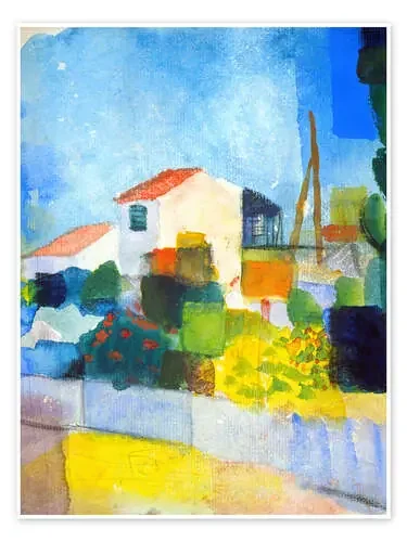 La casa luminosa (primera versión) de August Macke ARTOTHEK
