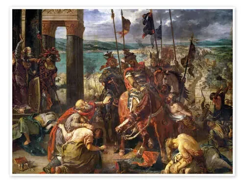 La conquista de Constantinopla por los cruzados de Eugene Delacroix akg-images