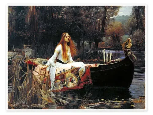La dama de Shalott de John William Waterhouse Master Collection
