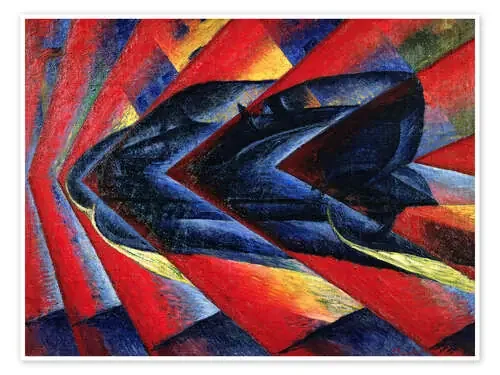 La dinámica de un automóvil de Luigi Russolo Bridgeman Images