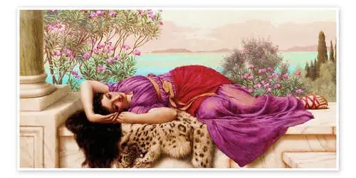 La dulce sin hacer nada de John William Godward Master Collection