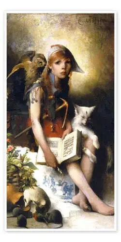 La hija de la bruja de Carl Larsson ARTOTHEK