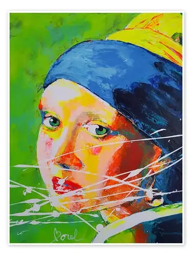 La jeune fille à la Perle inspirée de Veermer de Marie-Armelle Borel