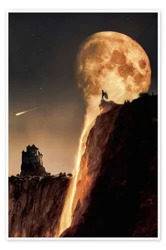 La luna llena dorada desemboca en los Angel Falls de Gen Z