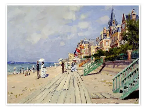 La plaza en Trouville de Claude Monet Master Collection