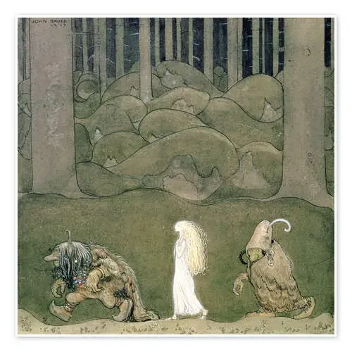 La princesa y los trolls de John Bauer Bridgeman Images